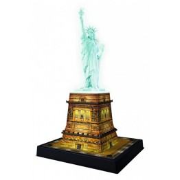 Puzzle 3D luminos Statuia Libertatii, 108 piese Ravensburger